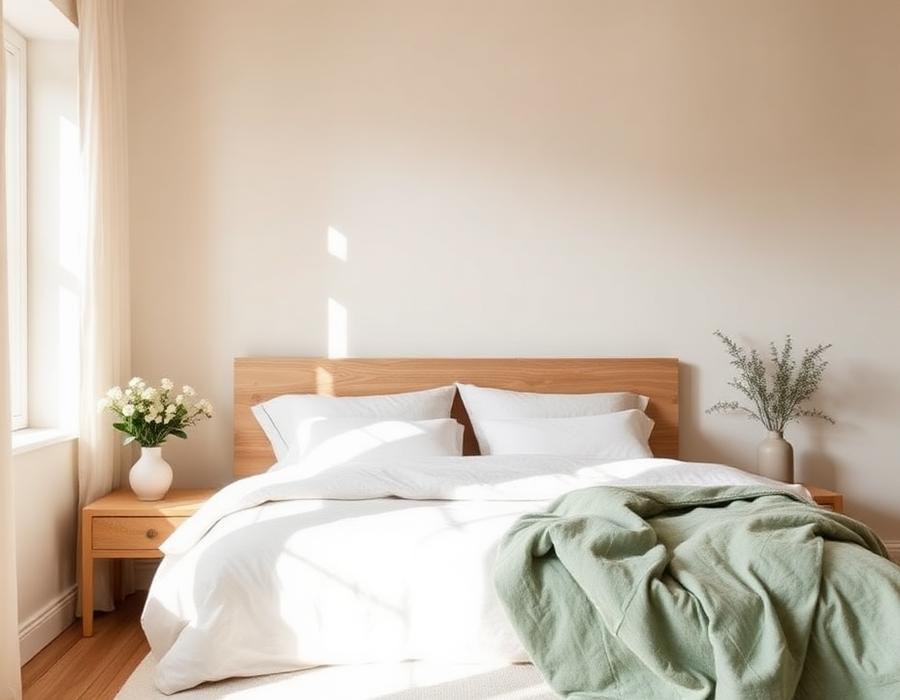 Linen Bedroom — Bedroom by JAI Interiors